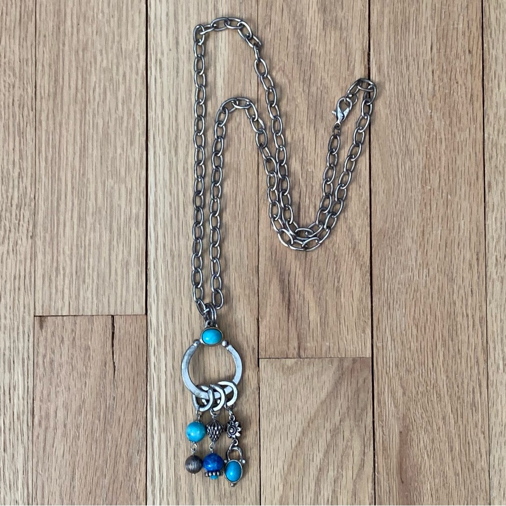VTG Southwest Style Charm Pendant Necklace